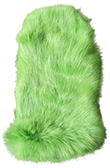 Obrázek, Rukavice z králíka, zelená